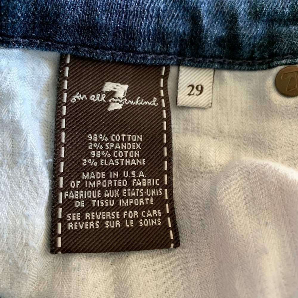 7 For All Mankind Cropped Dojos Size 29 - Picture 7 of 8
